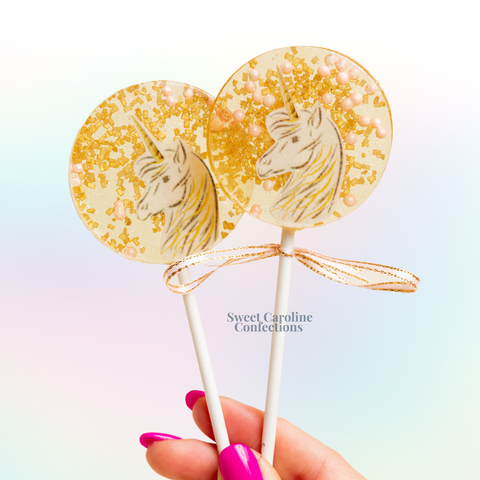 00489 UNICORN - Sweet Caroline Confections | The Original Sparkle Lollipops