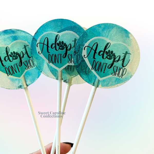 Adopt Don't Shop Lollipops, Set of 6