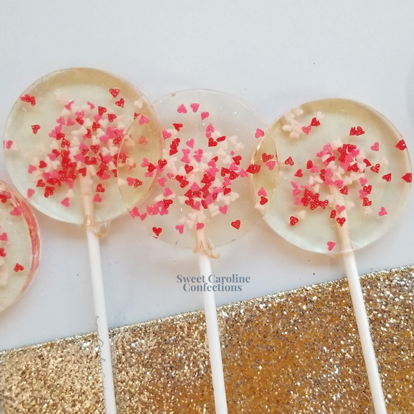 00401 MINI HEARTS MIX - Sweet Caroline Confections | The Original Sparkle Lollipops