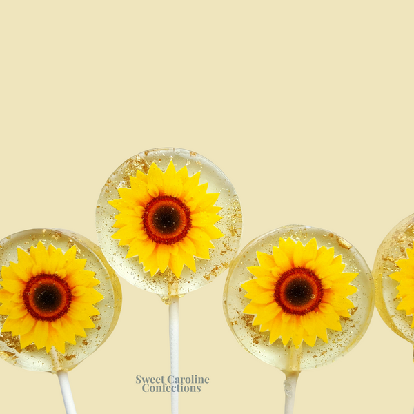 00478 SUNFLOWER - Sweet Caroline Confections | The Original Sparkle Lollipops