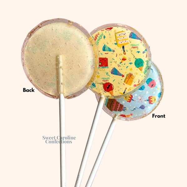 00357 BIRTHDAY COLLAGE - Sweet Caroline Confections | The Original Sparkle Lollipops
