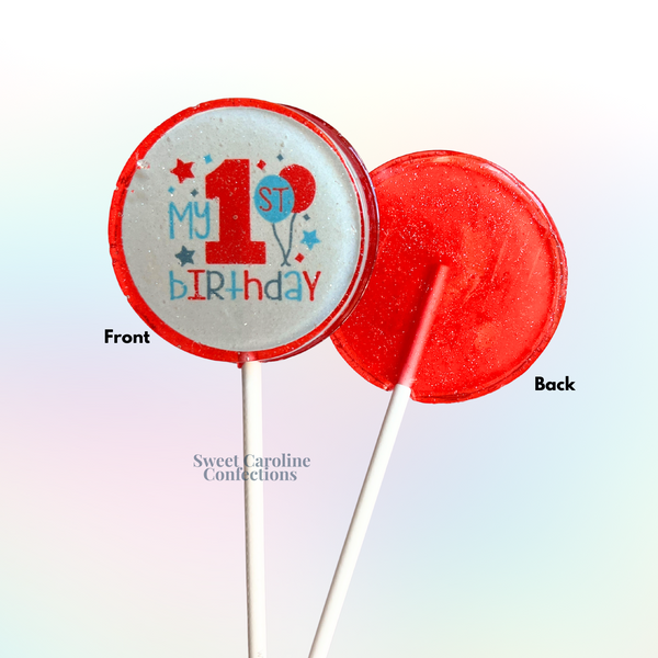 00369 FIRST BIRTHDAY - Sweet Caroline Confections | The Original Sparkle Lollipops