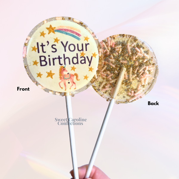 00366 IT'S YOUR BIRTHDAY - Sweet Caroline Confections | The Original Sparkle Lollipops