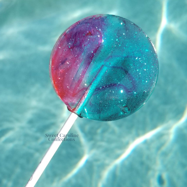 00342 MIAMI WATERCOLOR - Sweet Caroline Confections | The Original Sparkle Lollipops