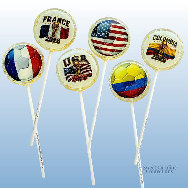 Football is Life World Cup Lollipop Collection | Choose Your Country | Set of 10
