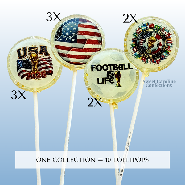 Football is Life World Cup Lollipop Collection | Choose Your Country | Set of 10