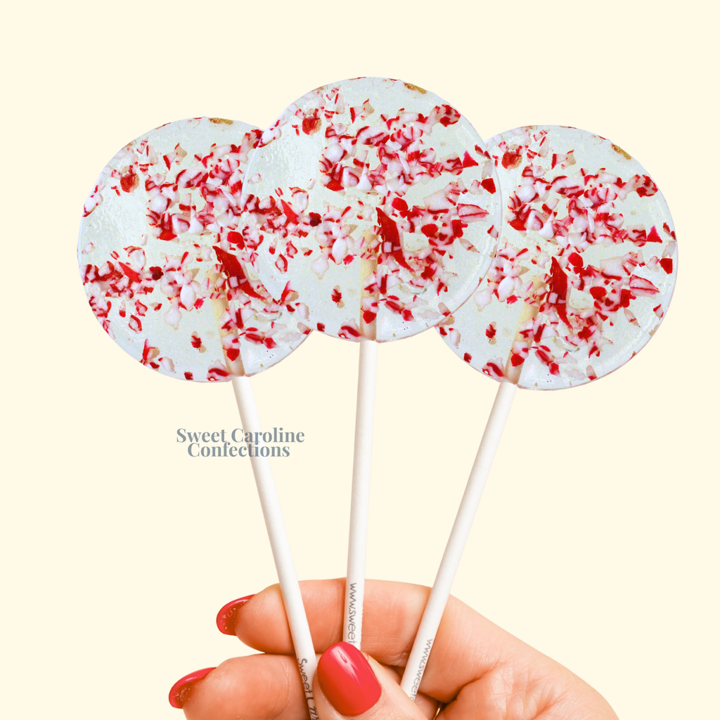 Candy Cane Sparkle Lollipop, Set of 6