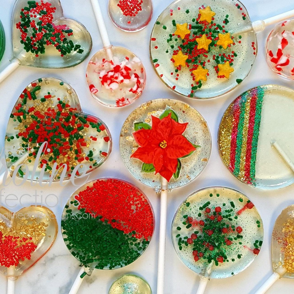 READY TO SHIP- Christmas Variety Pack, Set of 10 - Sweet Caroline Confections | The Original Sparkle Lollipops