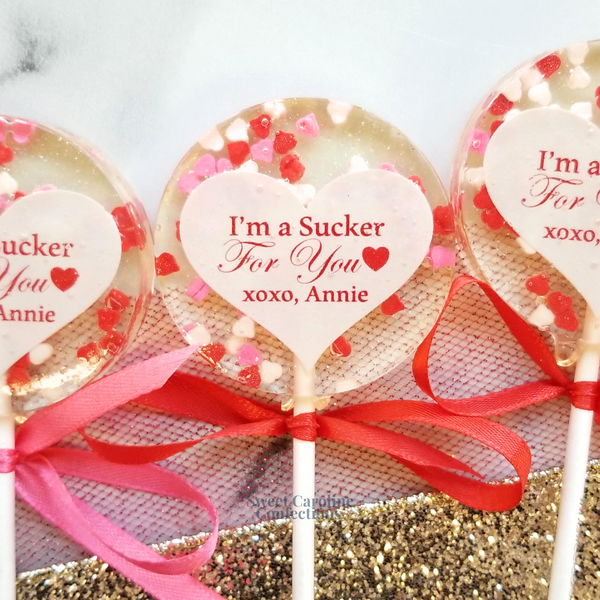 00407 I'M A SUCKER FOR YOU - Sweet Caroline Confections | The Original Sparkle Lollipops