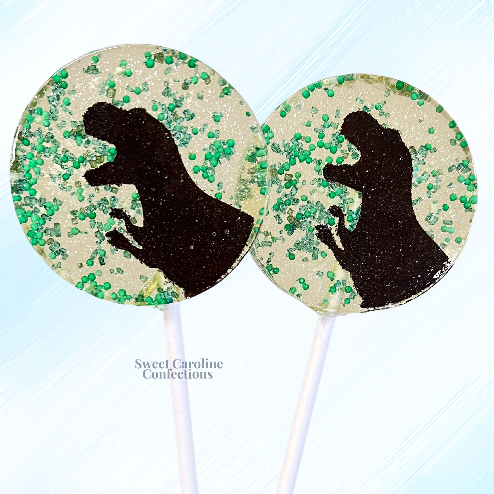 00371 DINOSAUR - Sweet Caroline Confections | The Original Sparkle Lollipops