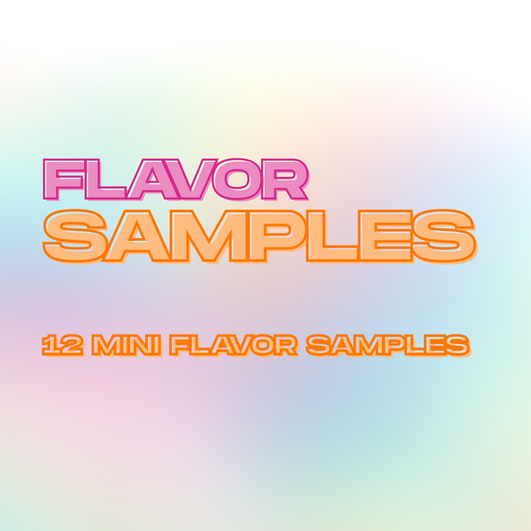 Set of 12 mini sparkle lollipops in a variety of best-selling flavors for taste testing and event planning.


